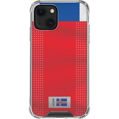 Iceland Soccer Flag iPhone 15 Plus Clear Case